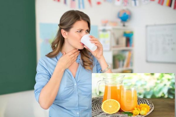 Bị viêm họng có nên uống nước cam hay không?