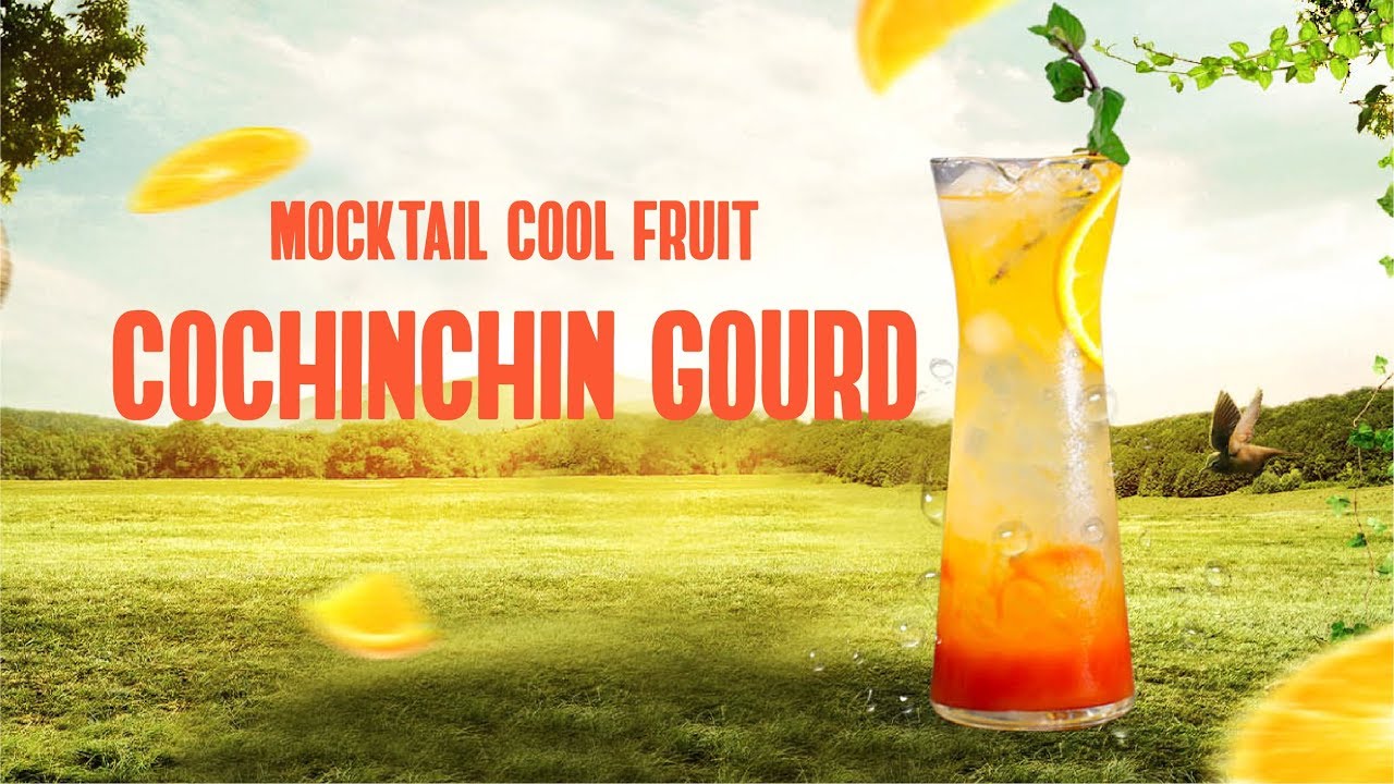 Mocktail Cool Fruit Cochinchin Gourd sự hài hòa giữa các loại trái cây tạo nên sự lạ miệng
